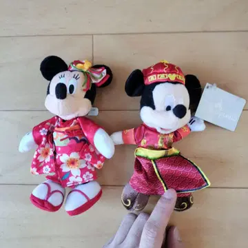 초 레어 홍콩 디즈니랜드 미키 미니 봉제 인형