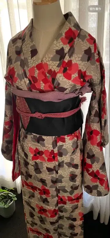 기모노 앤티크 실크