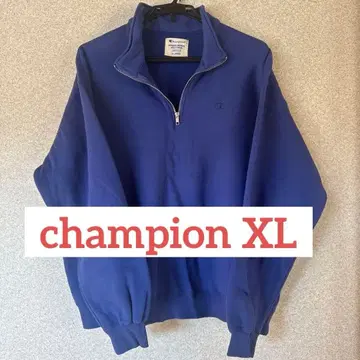 Champion 하프 지퍼 맨투맨 X-LARGE 블루