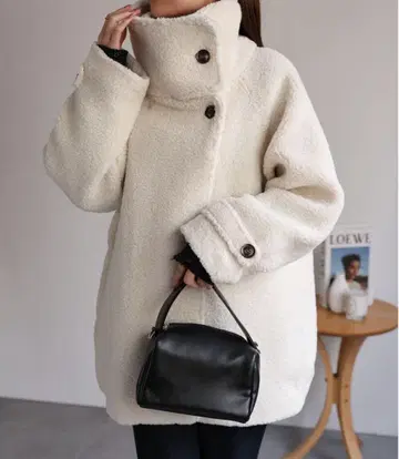 sakishimatokyo 보아 코트 아우터 아이보리