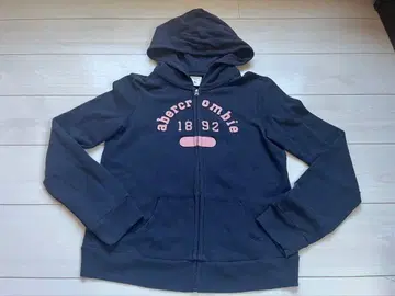 abercrombie 후드 부착 후드티 XL 네이비