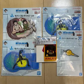 제일복권 HUNTER x HUNTER J상 러버 컬렉션 스티커 세트 5개