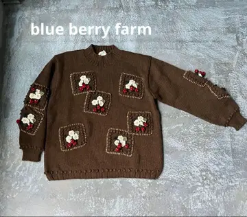 블루베리팜 blueberry farm 스웨터 딸기 니트