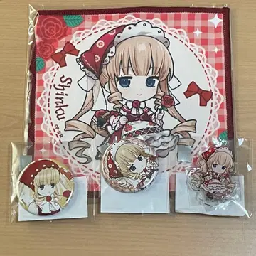 로젠 메이든 마루쿠지 신쿠 미니 타월 캔뱃지 아크릴 스탠드 세트