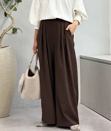 리브드 로와 턱 와이드 슬랙스 34 RIVE DROITE