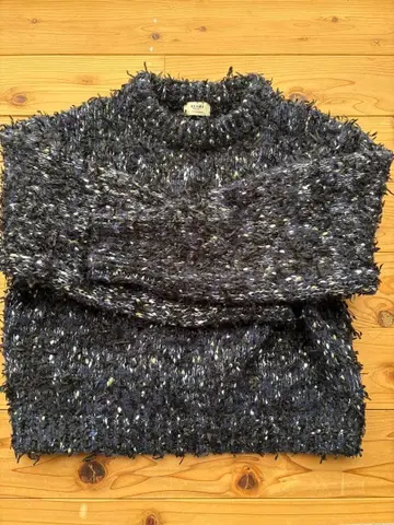 BEAMS HEART 다크 블루 블랙 니트