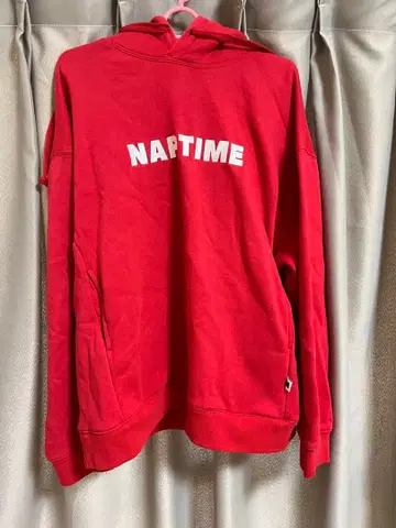 Naptime 후드티 빨간색