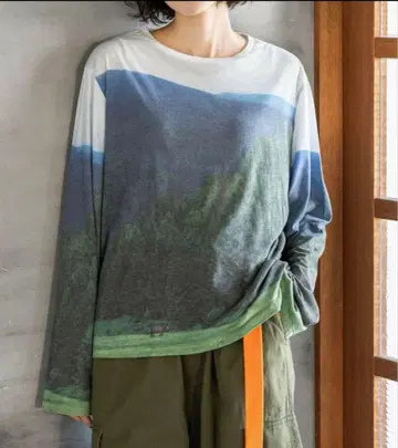 니코앤드 랜드스케이프 롱 티셔츠 그린 계열