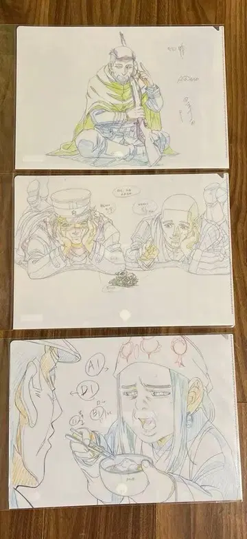 골든 카무이 클리어 파일 3개 세트