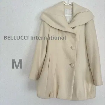 벨루치 인터내셔널 알파카 혼방 코트 M 아이보리 계열