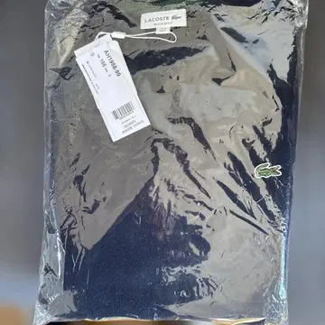 택 포함 새상품 라코스테 LACOSTE 니트 네이비 남성용