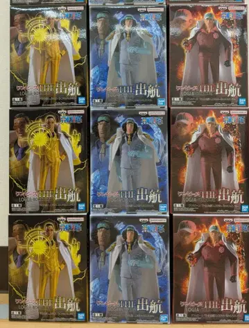2 원피스 The 출항 피규어 삼대장 3종 9체 세트