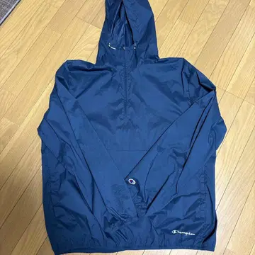 [ Champion ] 후드 부착 나일론 자켓 네이비 [ L ]