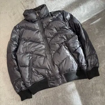 Y2K 유니클로 프리미엄 다운 자켓 [ M ] 네이비 광택 00s