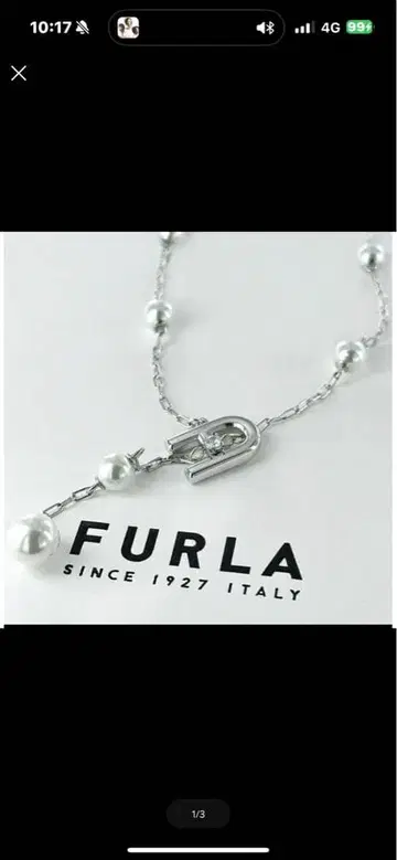 FURLA 펄 장식 목걸이