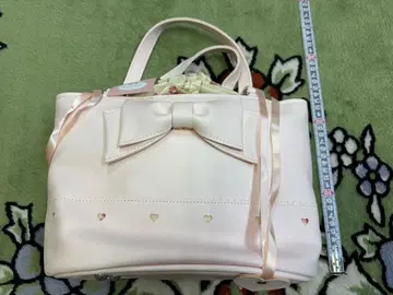 pinkCandy 리본 포함 핑크 핸드백 미사용 새상품
