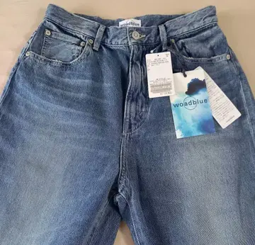 택 포함 새상품 워드 블루 별주 HIGHRISE 스트레이트 데님 26인치