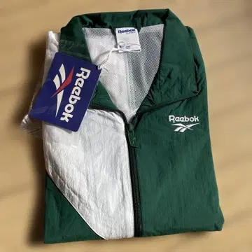 Reebok 나일론 자켓 그린/화이트