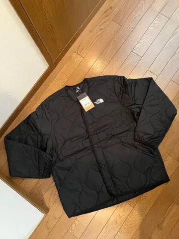 The North Face 블랙 퀼팅 자켓