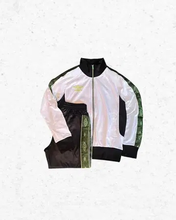 구제 의류 00s UMBRO 아가일 저리 셋업 축구 화이트