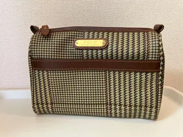 POLO 체크 무늬 핸드백