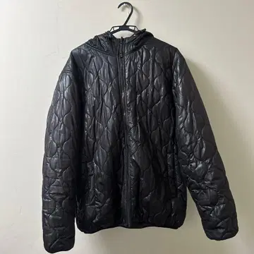 후드 부착 다운 자켓 y2k 노브랜드 리버서블