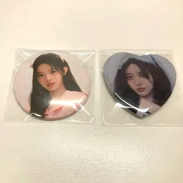 ILLIT 민지 캔뱃지 GLLITERDAY 스이팔라 콜라보 2개 세트