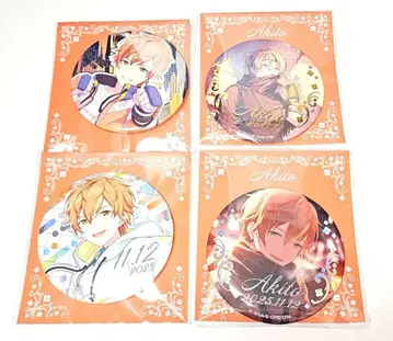 프로세카 하피콜레 아키토 금박 캔뱃지 4개 세트