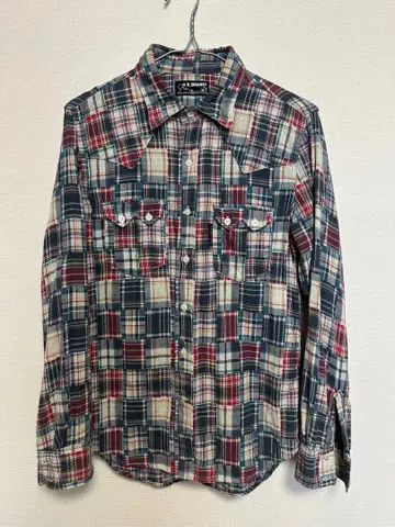 H.R. MARKET 체크 무늬 긴팔 셔츠