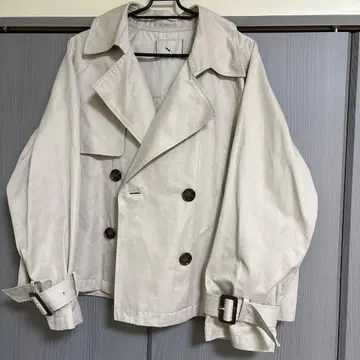 N.나츄비유 숏 트렌치코트