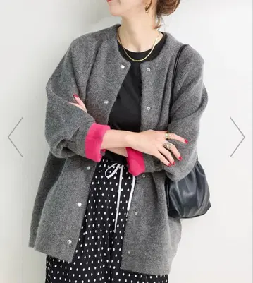 B.C STOCK [WEB 한정판] 2층 스무스 니트 롱 가디건