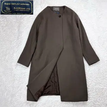 유나이티드 애로우즈 롱 코트 캐시미어 노카라 Milior 원단 S
