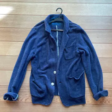 SOPH. 네이비 코튼 자켓