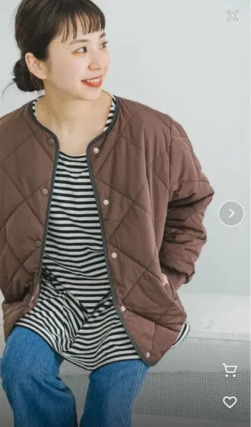 23AW 어반 리서치 충전솜 퀼팅 노카라 자켓 M