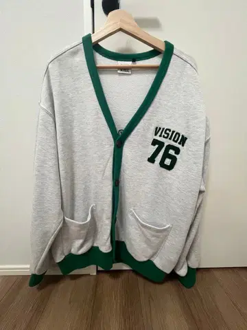 VISION STREET WEAR 가디건 그레이/그린