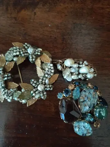 빈티지 브로치 하스켈풍 제조사 명칭