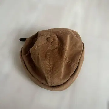 브라운 코듀로이 헌팅 캡