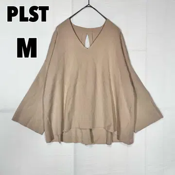 PLST 플라스테 (M) 소프트 레이온 V넥 플레어 슬리브 니트
