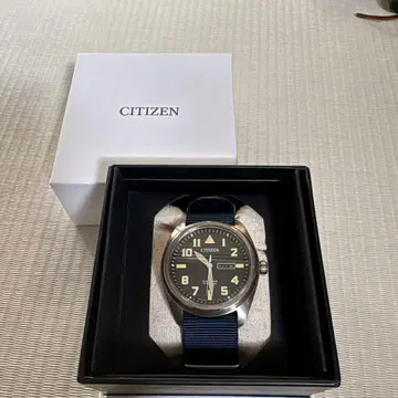 CITIZEN 쿼츠 손목시계 네이비