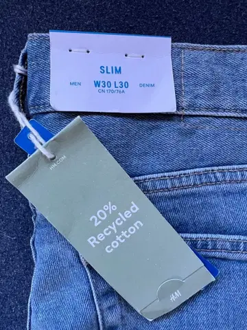 슬림 데님 팬츠 W30 L30
