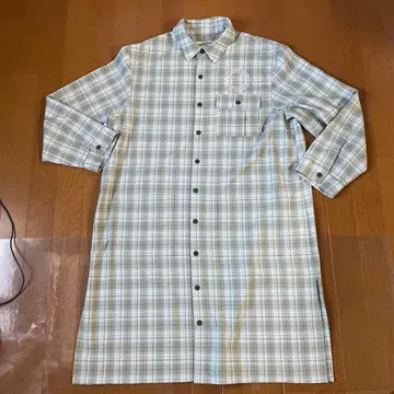 Candy Stripper 체크 무늬 긴팔 셔츠