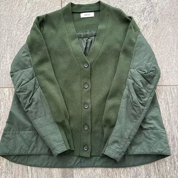 MACHATT 퀼팅 도킹 가디건 자켓