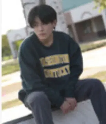 ZIP FIVE 다크 그린 빅 실루엣 맨투맨 L