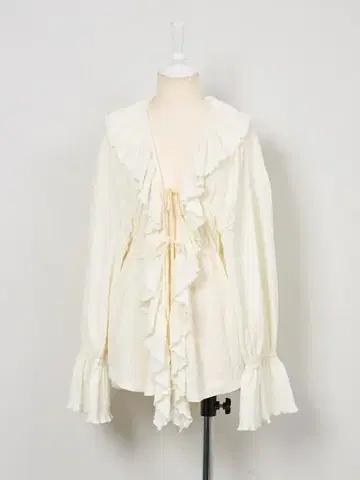 완판템 rosarymoon 로자림문 Frilly Gown 가운 가디건