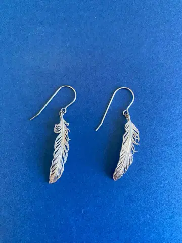 깃털 실버 귀걸이 주얼리 작가