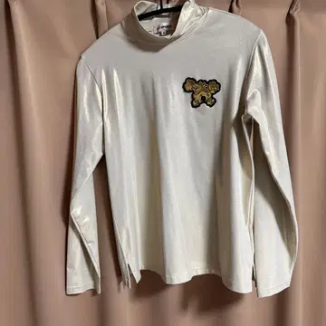 반짝이는 라메 MU SPORTS 여성용 골프 셔츠 40