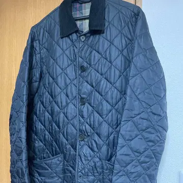 바우어 퀼팅 자켓 코듀로이 옷깃