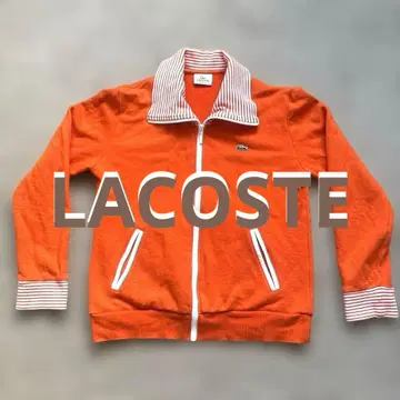 LACOSTE 스포츠 골프 오렌지 긴팔 가디건 사이즈 42