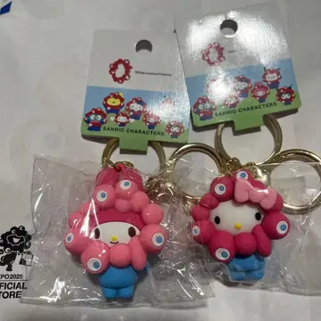 먀쿠먀쿠 산리오 입체 키링 키티 마이멜로디 만박 EXPO