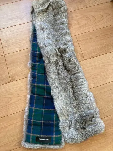 PHENOMENON 퍼 체크 머플러